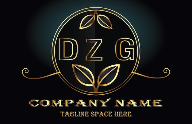 Vector logotipo de la letra dzg