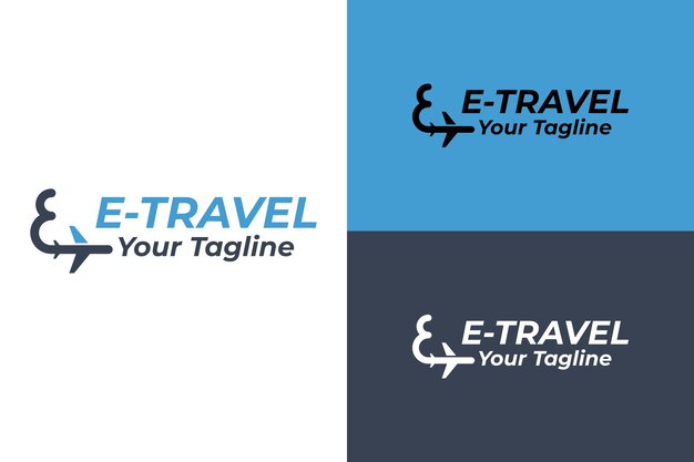 El logotipo y la letra e de alfa travel