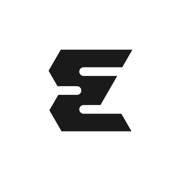 Logotipo de la letra e con un concepto simple y atractivo