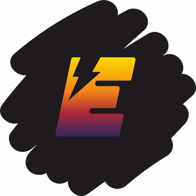 El logotipo de la letra E eléctrica