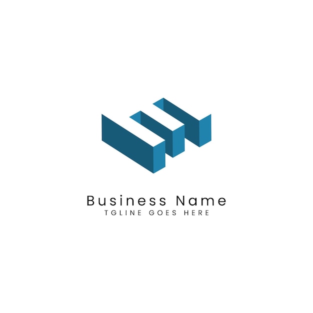 Logotipo de letra E simple en diseño 3D Ilustración vectorial creativa Alfabeto E con forma tipográfica