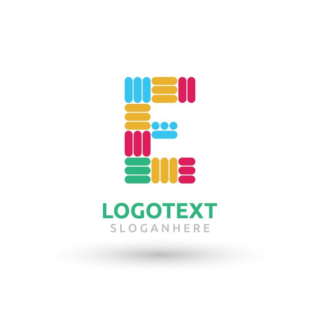 Vector logotipo de la letra e