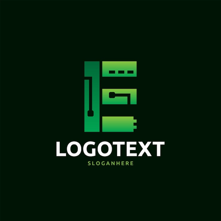 Vector logotipo de la letra e