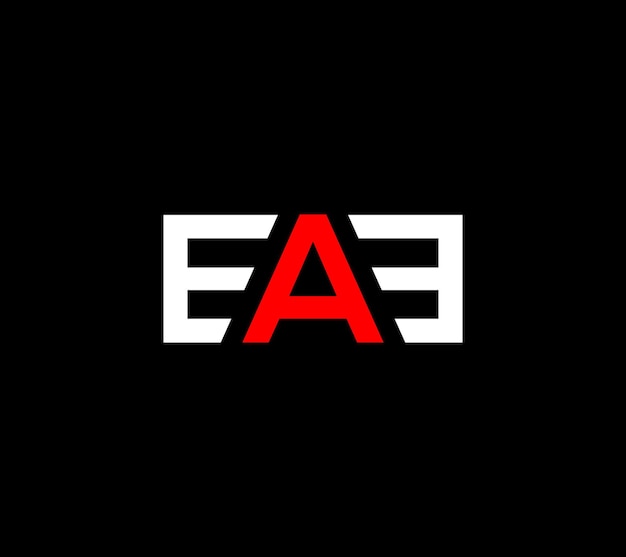 Vector logotipo de letra eae, diseño de icono creativo, plantilla de icono alfabeto eae