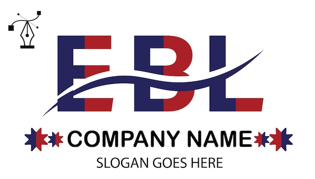 Vector el logotipo de la letra ebl