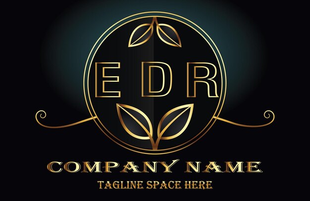 Vector logotipo de la letra edr