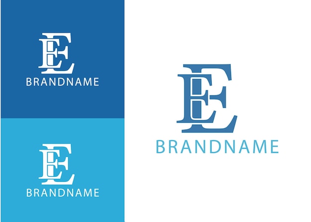 logotipo de la letra ee