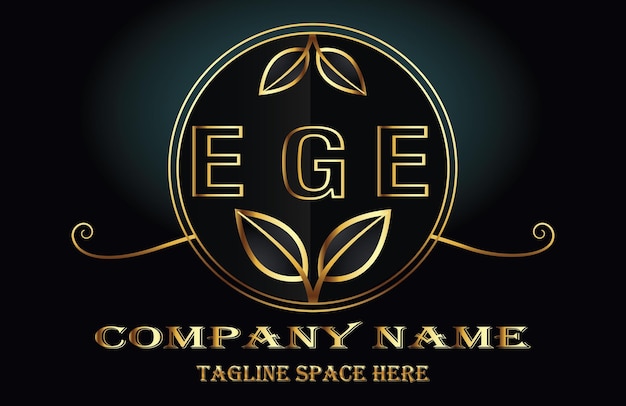 Vector logotipo de la letra ege