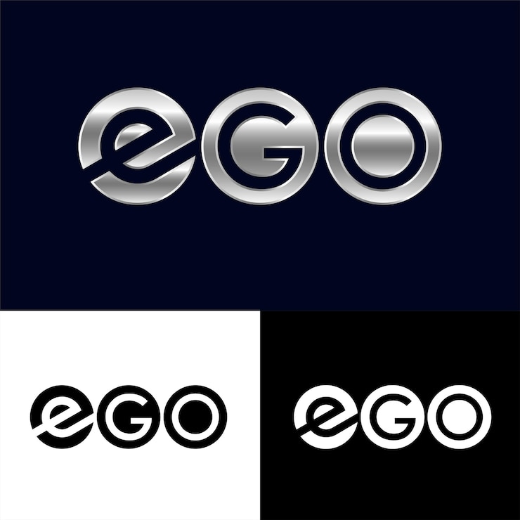 Vector logotipo de la letra del ego