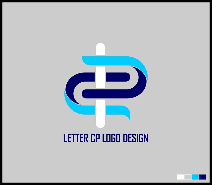 Vector logotipo de letra elegante y simple se puede usar como identidad de marca de medios de entretenimiento u otra identidad general