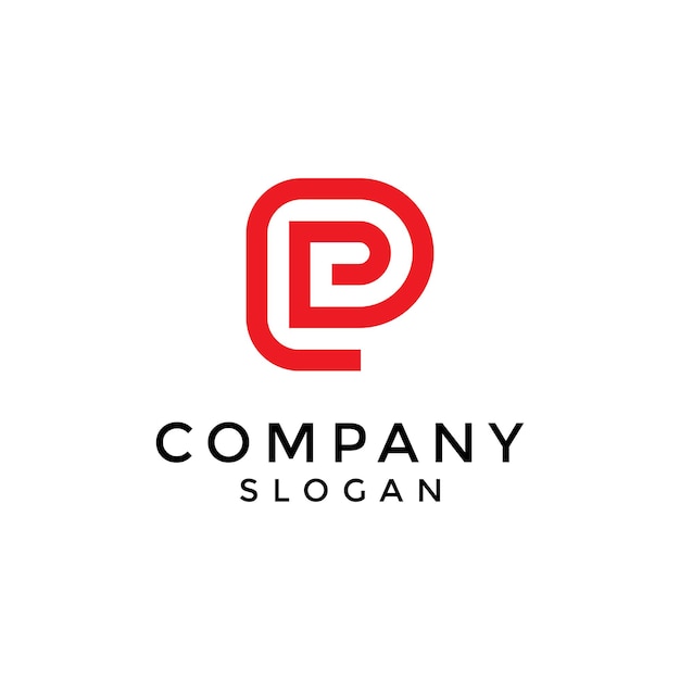 logotipo de letra EP o PE