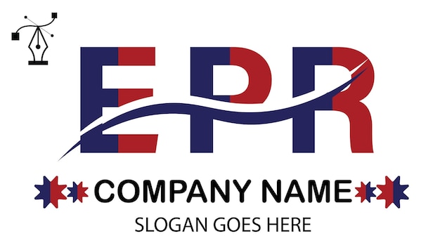 Vector logotipo de la letra epr