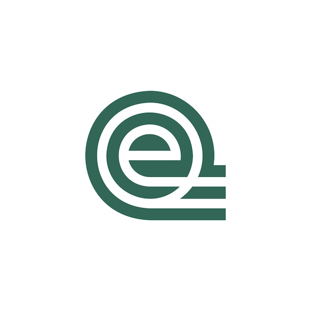 Logotipo de letra EQ o QE
