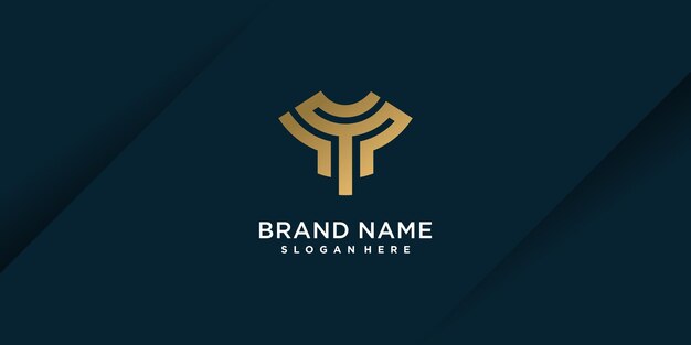 Logotipo de la letra y con estilo de elemento creativo premium vector parte 2