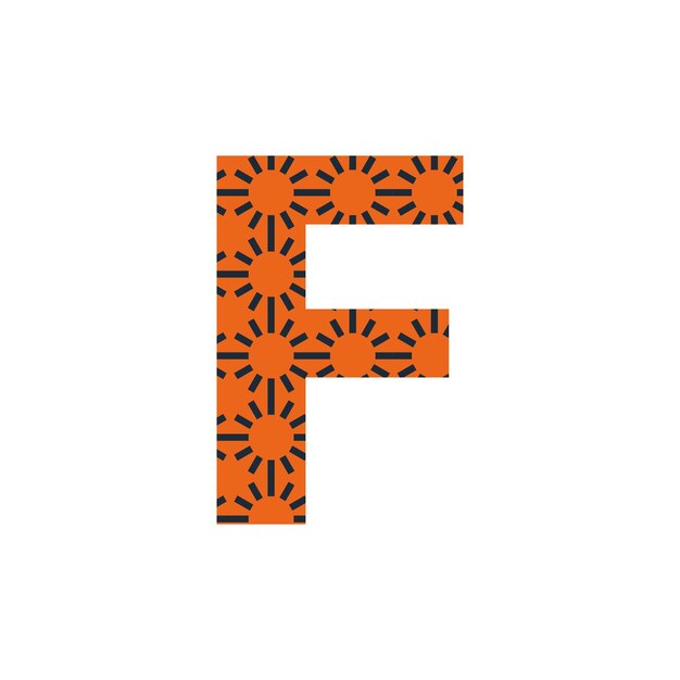 Logotipo de letra F o logotipo de texto f y diseño de logotipo de palabra f