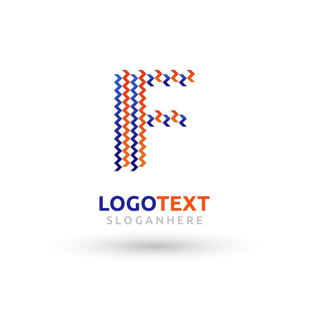 Vector logotipo de la letra f