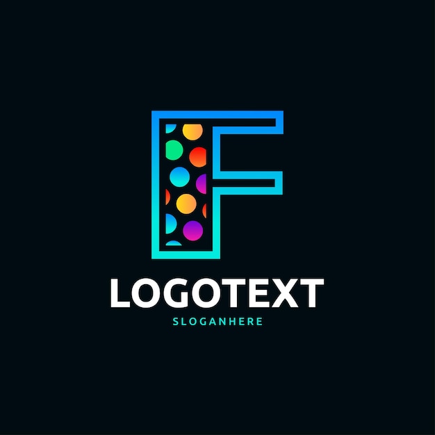 Vector logotipo de la letra f