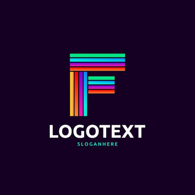 Vector logotipo de la letra f