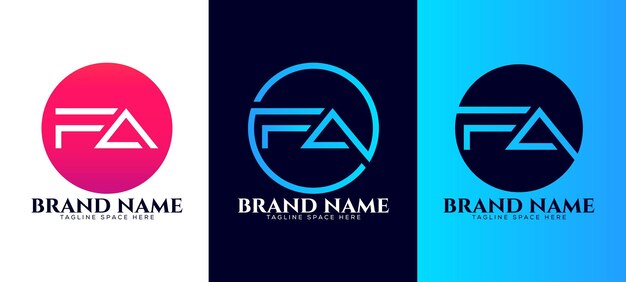 Logotipo de la letra FA