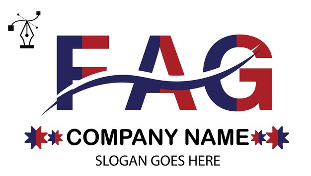 Vector logotipo de la letra fag