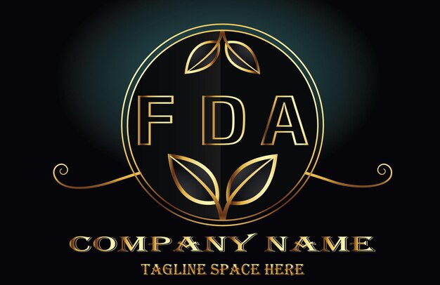 Vector logotipo de la letra de la fda