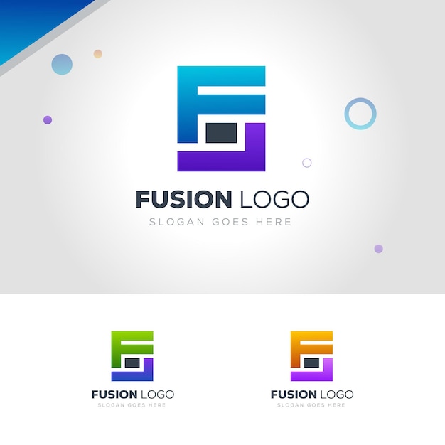 Vector logotipo de la letra fl