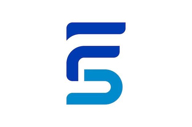 El logotipo de la letra fs