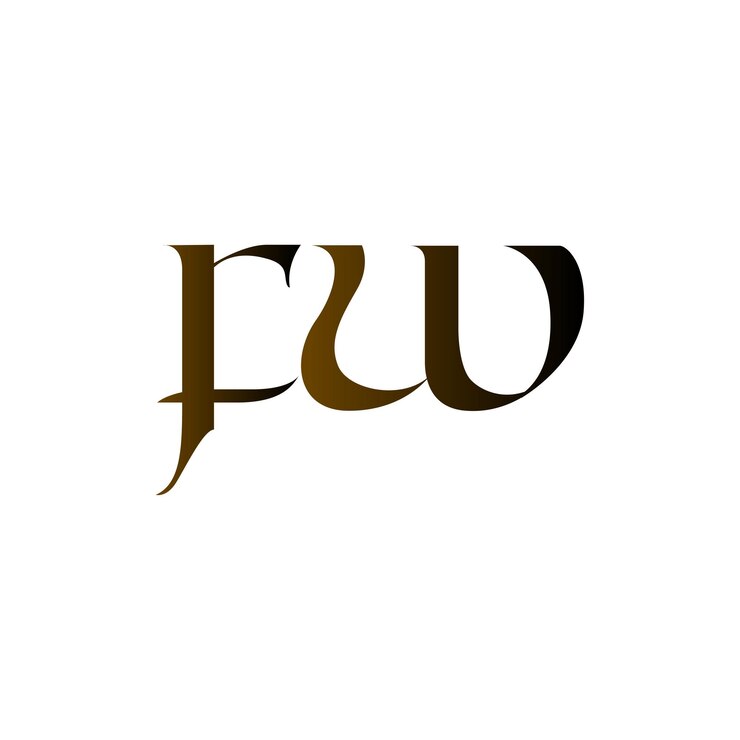 Vector el logotipo de la letra fw