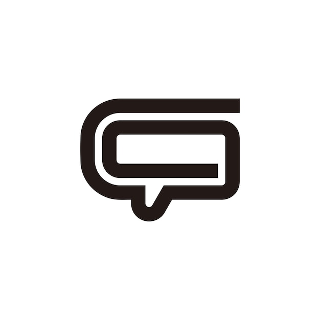 Logotipo de la letra G con un concepto moderno y minimalista