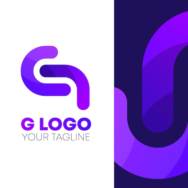 Logotipo de la letra G degradado