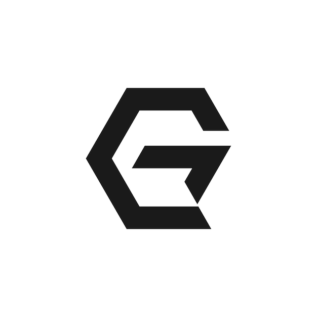 Logotipo de la letra G con diseño de idea simple