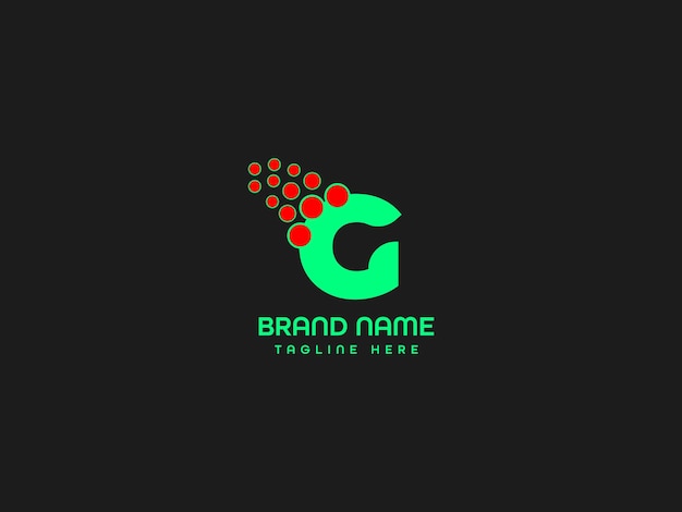 Un logotipo de la letra g con una g verde