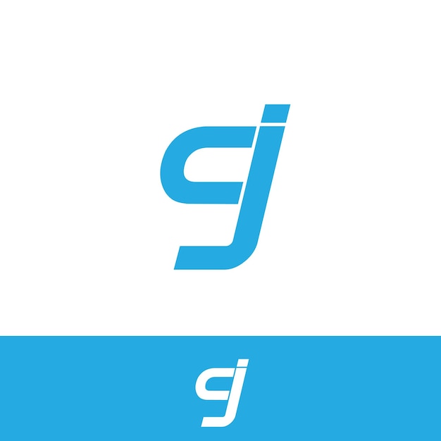 Logotipo de la letra G y J