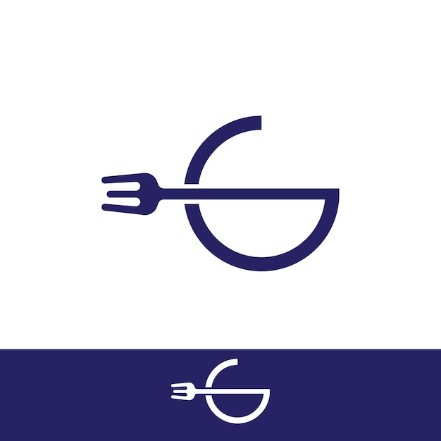 Logotipo de la letra G Tenedor