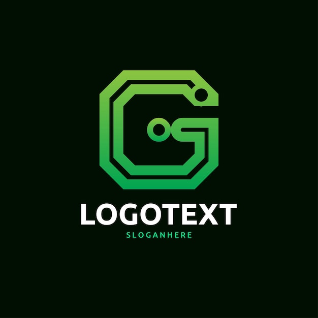 Vector logotipo de la letra g