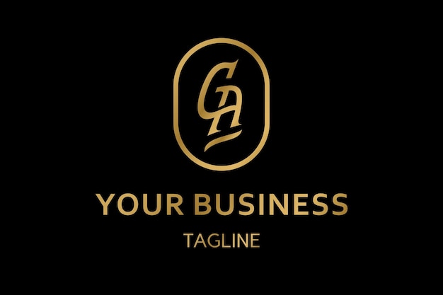 logotipo de la letra ga