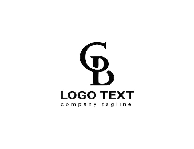 logotipo de letra gb con forma abstracta