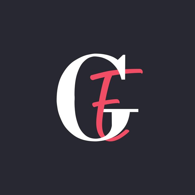 Logotipo de la letra GE perfectamente mezclado Iniciales Diseño del logotipo de la carta GE
