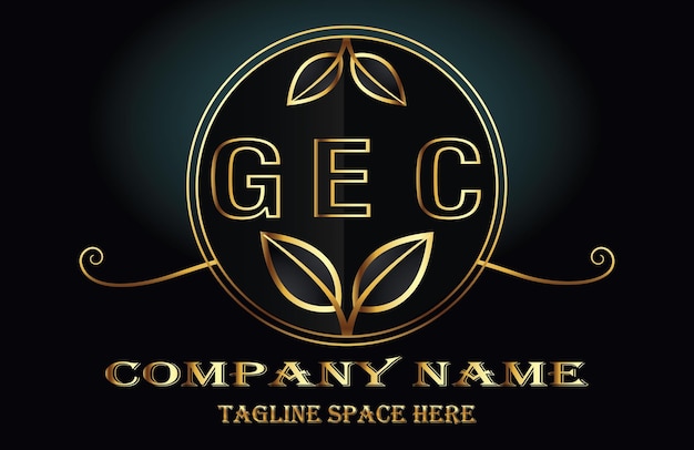 Vector logotipo de la letra gec