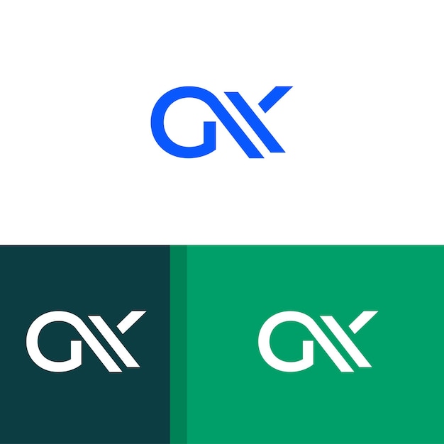 El logotipo de la letra GK KG