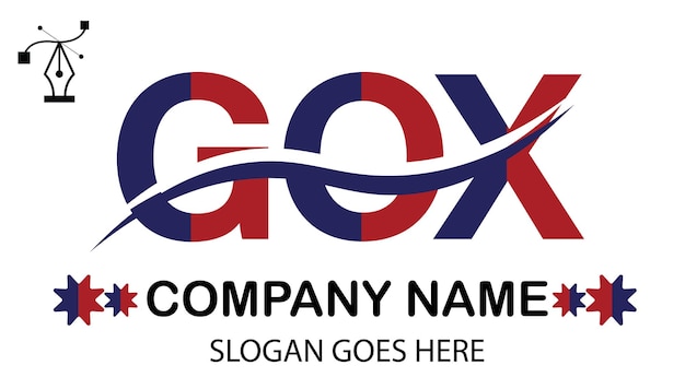 Vector logotipo de la letra gox