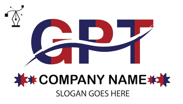 Vector logotipo de la letra gpt