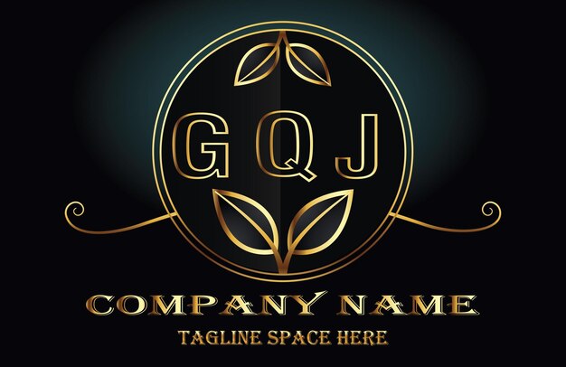 El logotipo de la letra gqj