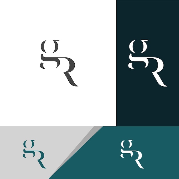 El logotipo de la letra GR RG