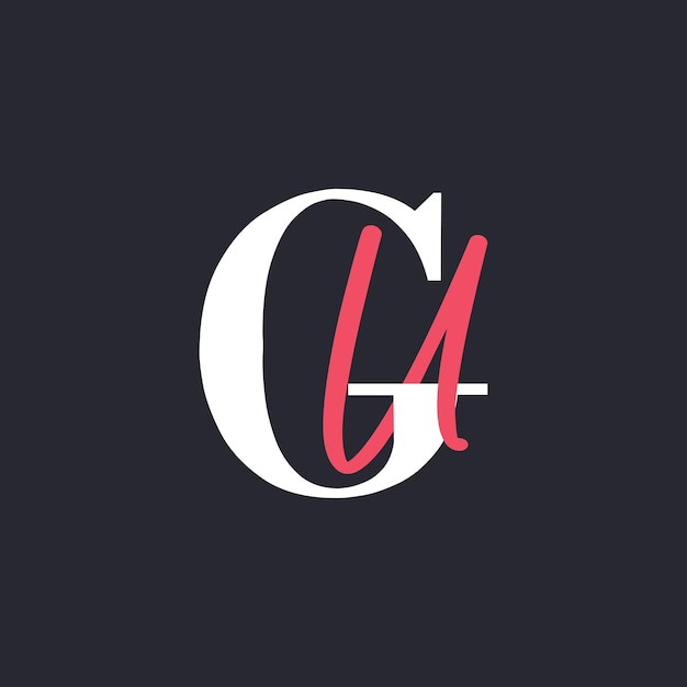 Logotipo de la letra GU perfectamente mezclado Iniciales Diseño del logotipo de la carta GU