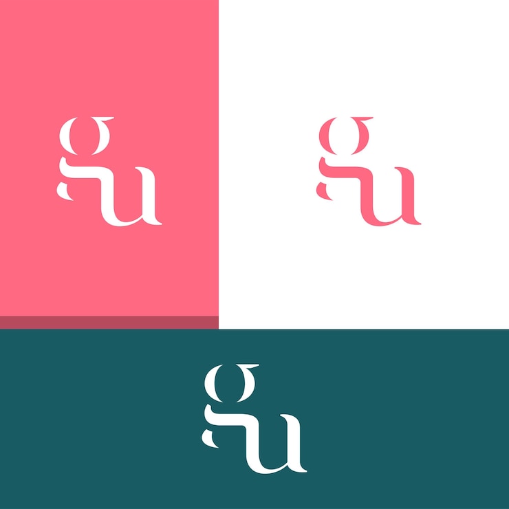 Vector el logotipo de la letra gu ug