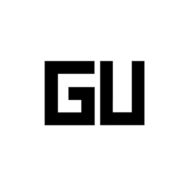 Logotipo de la letra GU Vectores y PSD gratuitos para descargar