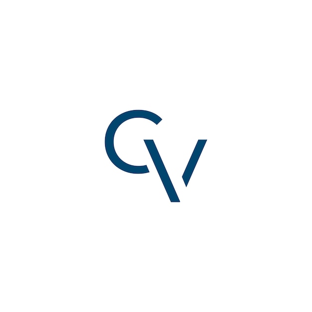 El logotipo de la letra GV VG