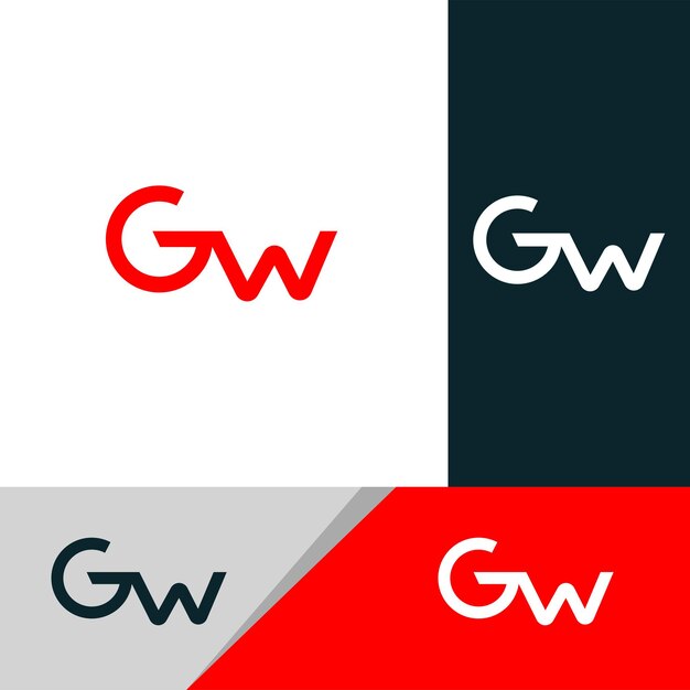 Logotipo de la letra GW WG
