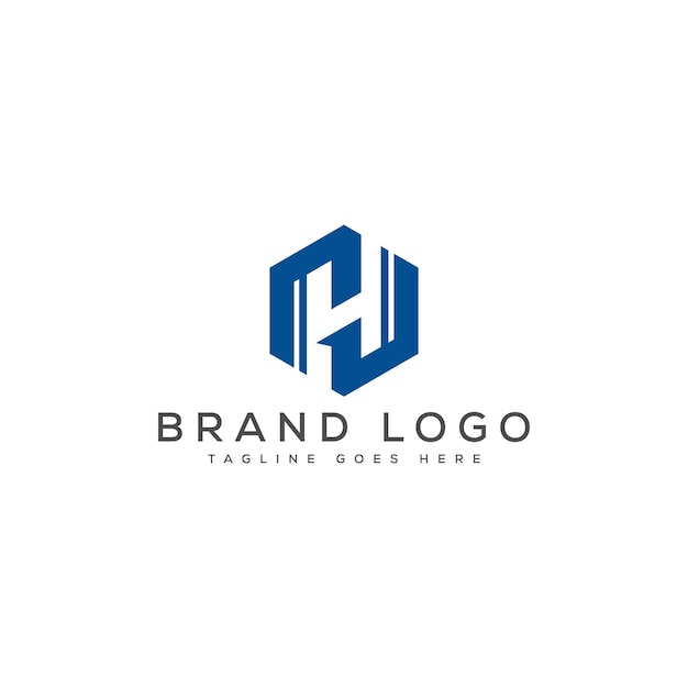 El logotipo de la letra H hexagonal